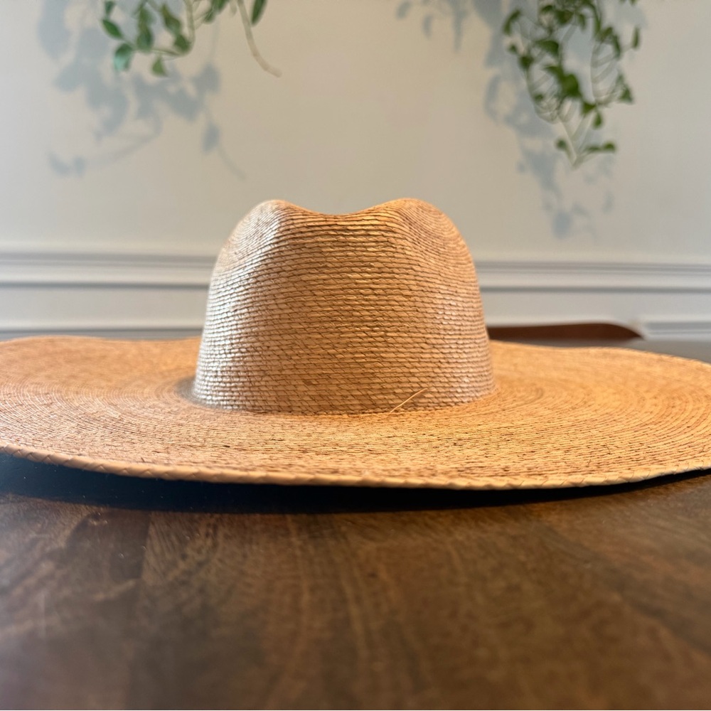 Lack Of Color Palma Wide Brim Straw Hat - Natural Tan Large/Extra Large L XL - Picture 6 of 7